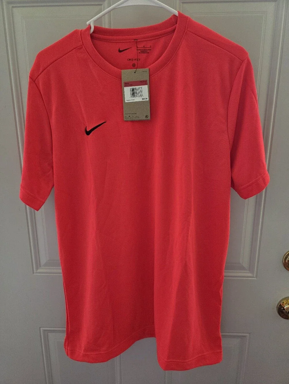 Nike Men’s Short Sleeve Performance Tee - Coral Red Size Large-New With Tags